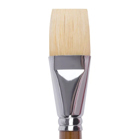 Кисть художественная профессиональная BRAUBERG ART CLASSIC, щетина, плоская, № Кисть художественная профессиональная BRAUBERG ART CLASSIC, щетина, плоская, №