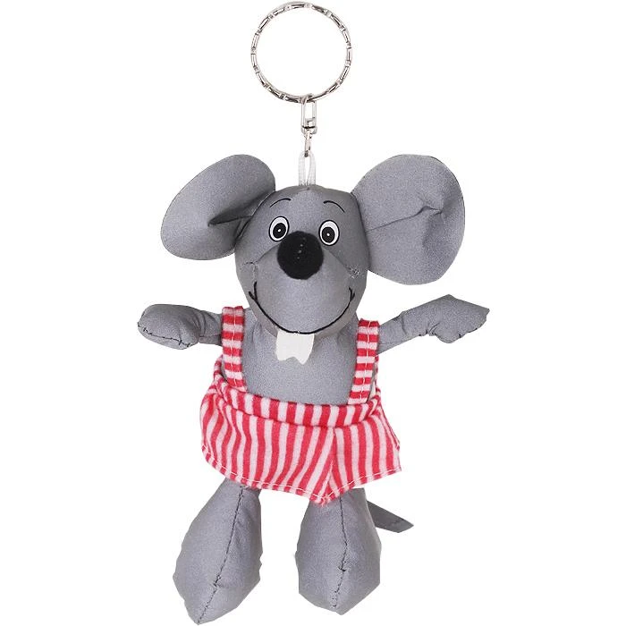 Светоотражающий брелок-игрушка мышка Светоотражающий брелок-игрушка мышка