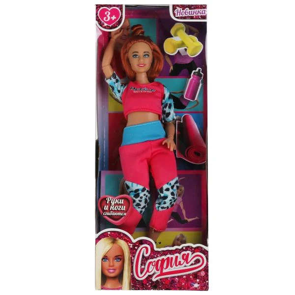 Кукла 29 см София plus size, руки и ноги сгибаются, занятия йогой ТМ