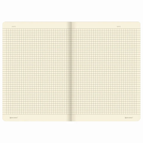 Тетрадь 40 л. в клетку обложка SoftTouch, бежевая бумага 70 г/м2, сшивка, А5