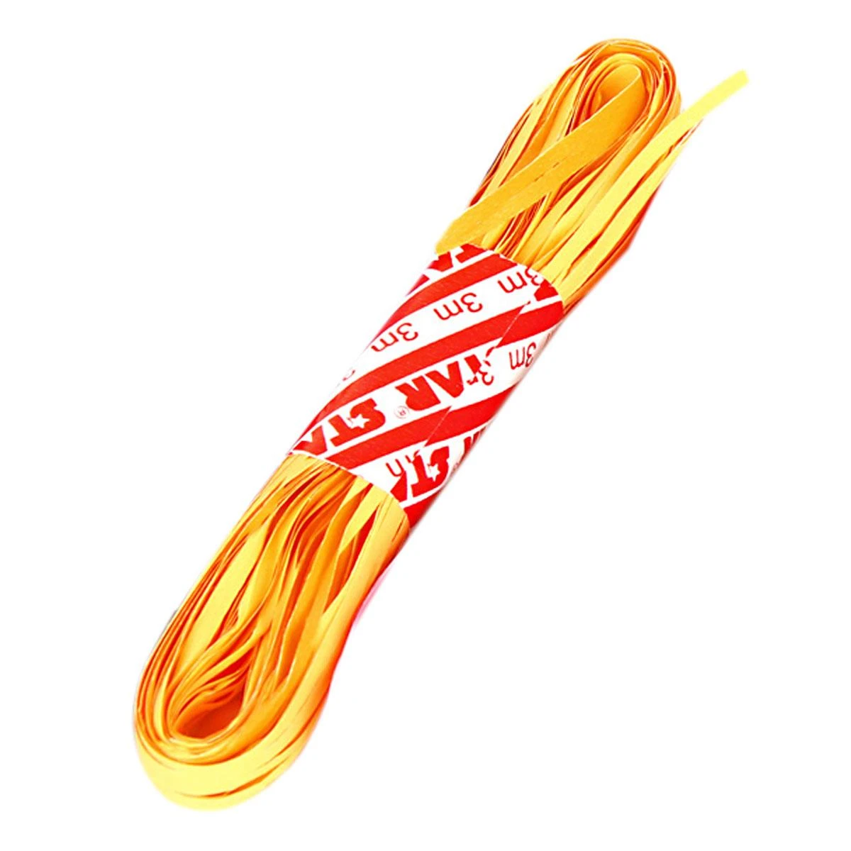 Рафия биколор 15мм*3м., оранжевая