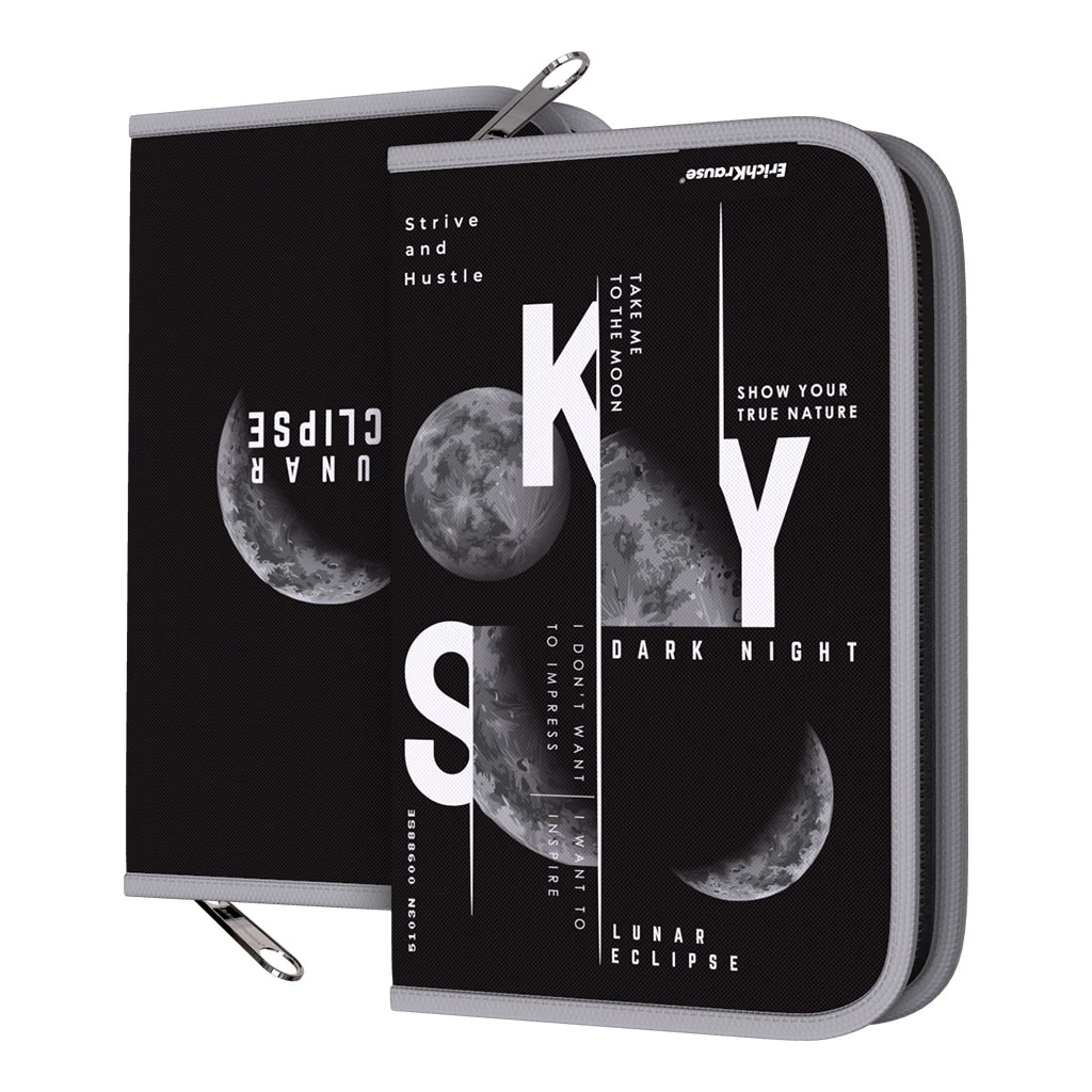 Пенал-книжка без наполнения ErichKrause® 135x205x30мм Moon Cycle Пенал-книжка без наполнения ErichKrause® 135x205x30мм Moon Cycle