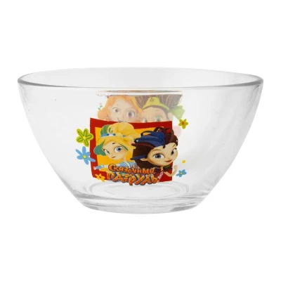 Салатник "Сказочный Патруль" Цветочки, 12,5 см, стекло