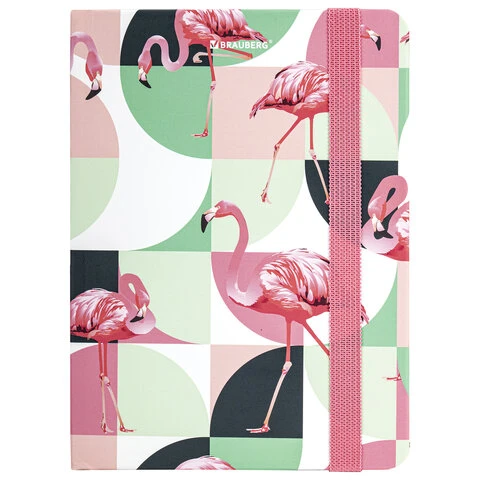 Блокнот с резинкой в клетку 96 л., МАЛЫЙ ФОРМАТ А6 (109х148 мм), твердая