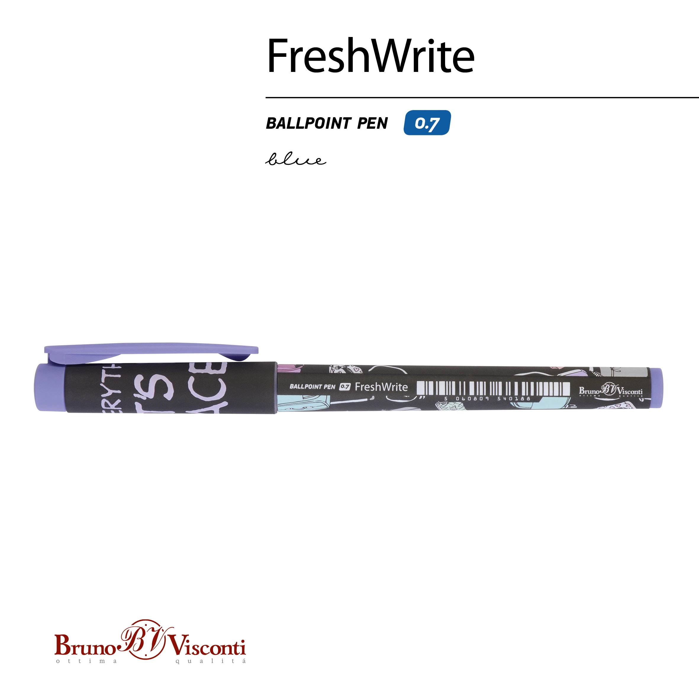 РУЧКА "FreshWrite. Дамские штучки. Сумочки" ШАРИКОВАЯ 0.7 ММ, СИНЯЯ РУЧКА "FreshWrite. Дамские штучки. Сумочки" ШАРИКОВАЯ 0.7 ММ, СИНЯЯ