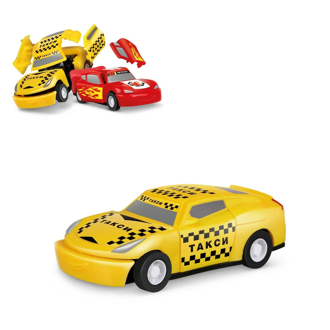 Машина TotalCrash, инерционный механизм, при столкновении разлетается на части,