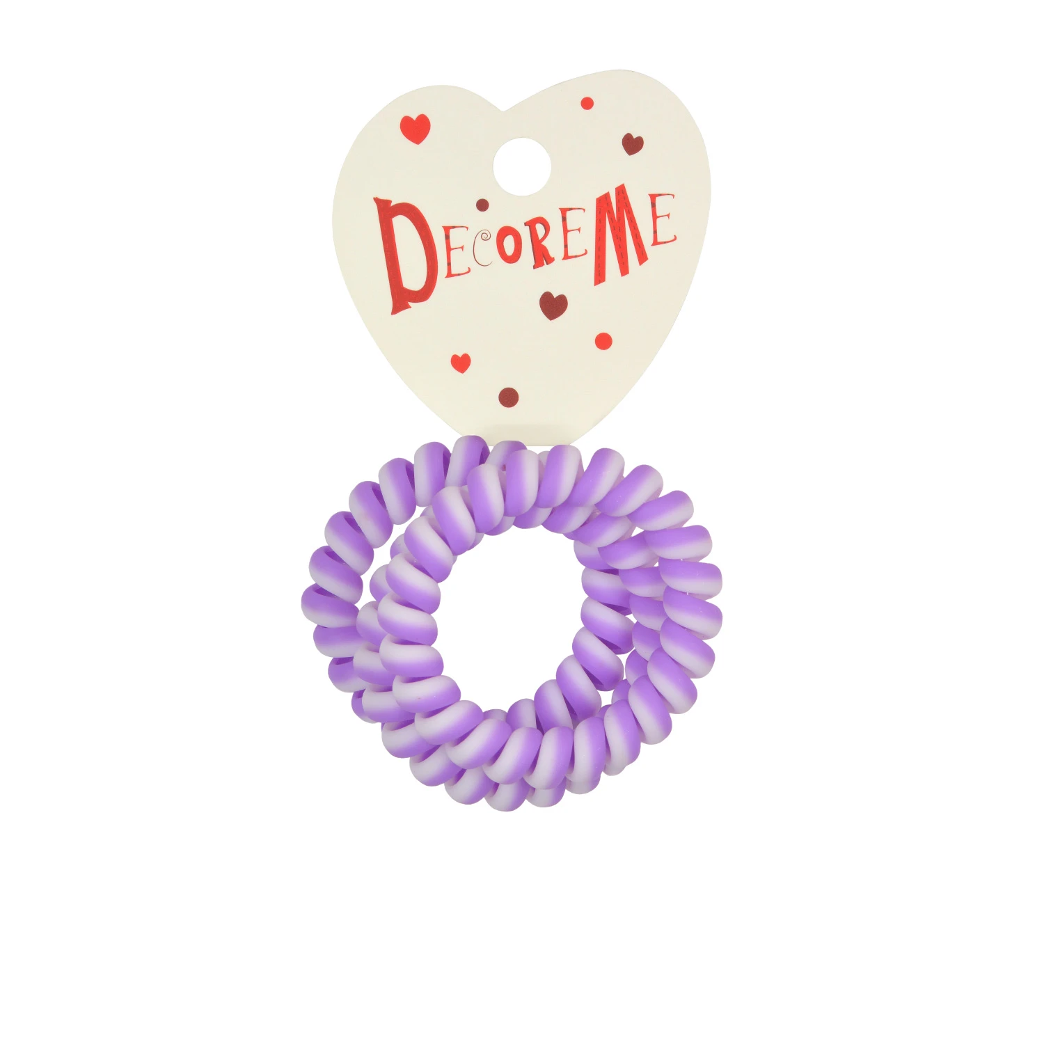 РЕЗИНКА ДЛЯ ВОЛОС СПИРАЛЬНАЯ ДВУХЦВЕТНАЯ 3 ШТ