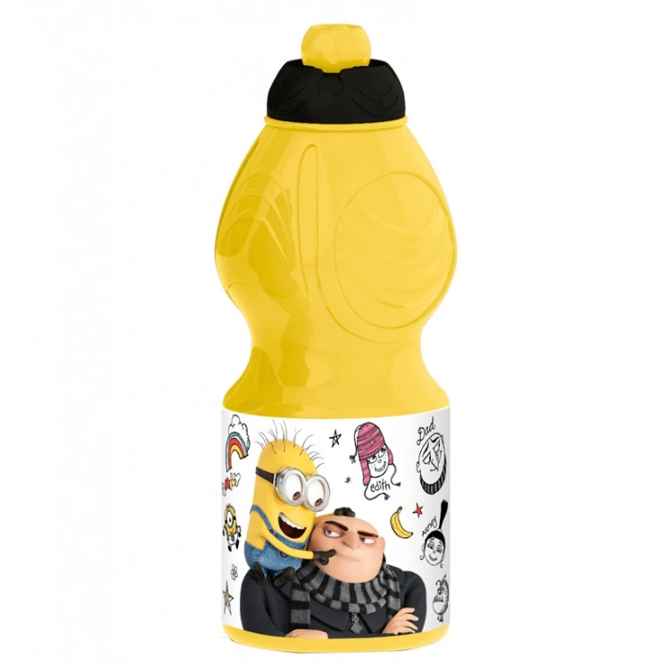 Бутылка пластиковая (спортивная, фигурная, 400 мл). Гадкий я 3 Бутылка пластиковая (спортивная, фигурная, 400 мл). Гадкий я 3