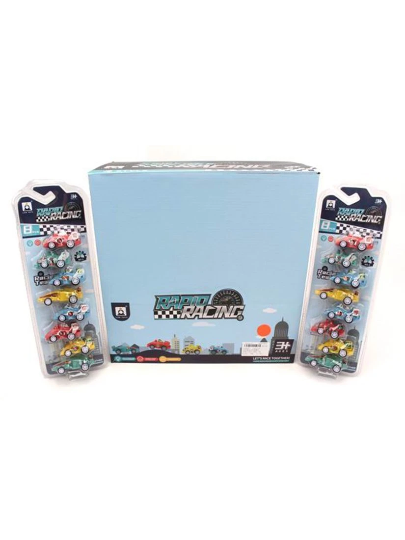 Набор машин инерционных, в комплекте 8 штук/дисплей, в ассортименте