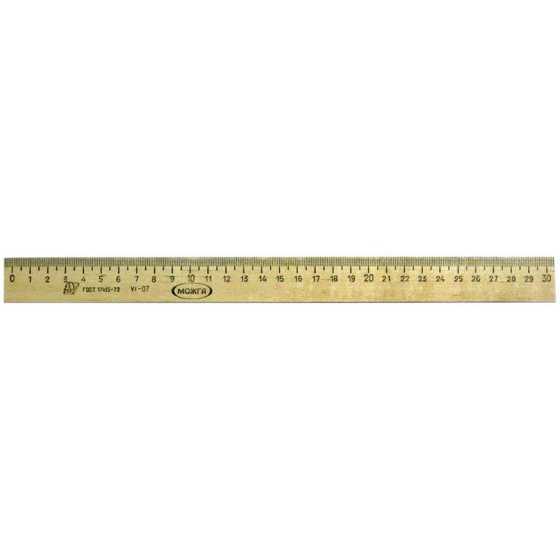 Линейка 30см, дерево: С07 штр.: 4601822000054 Линейка 30см, дерево: С07 штр.: 4601822000054