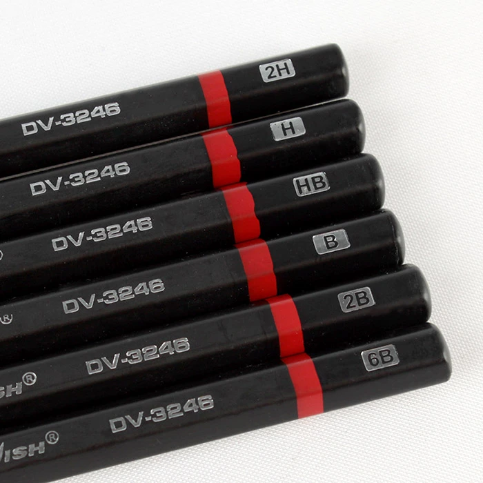 Карандаши ч/г 6шт/уп "Darvish" 2Н-ННВ-В-2В-6В корпус черный Карандаши ч/г 6шт/уп "Darvish" 2Н-ННВ-В-2В-6В корпус черный