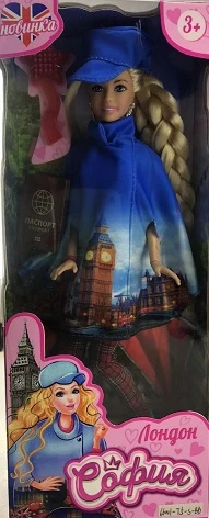 Кукла 29 см София, руки и ноги сгиб, акс, кор КАРАПУЗ