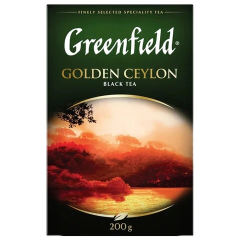 Чай GREENFIELD (Гринфилд) "Golden Ceylon", черный, листовой, 200 г, Чай GREENFIELD (Гринфилд) "Golden Ceylon", черный, листовой, 200 г,