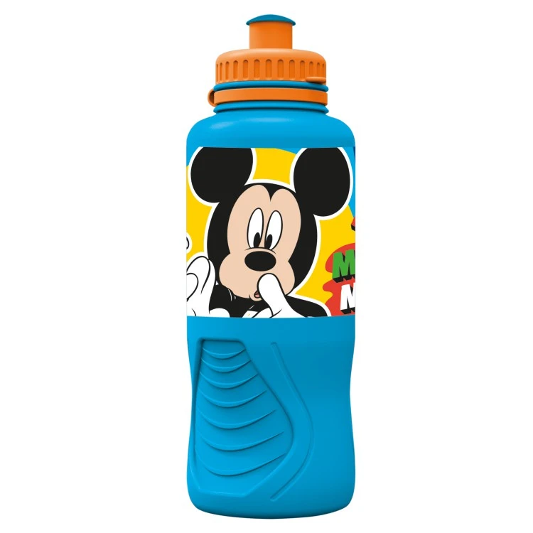 Бутылка пластиковая (спортивная, эргономичная, 400 мл) Микки Классное лето