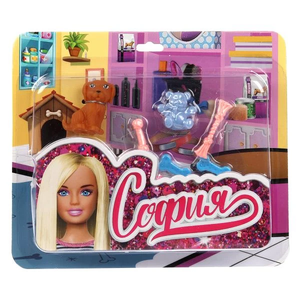 Аксессуары для кукол 29 см питомец с акс для Софии, блистер КАРАПУЗ