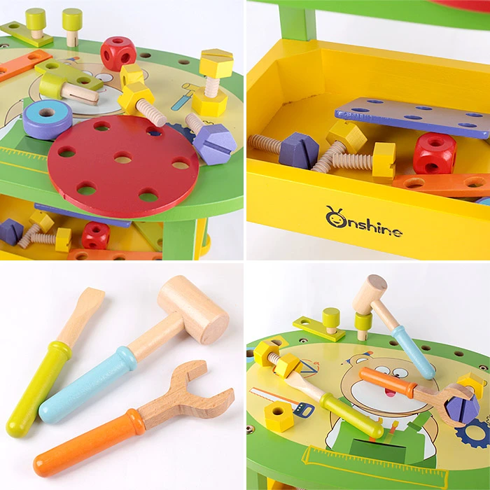 Столик с конструктором 62 дет. (дерево) Столик с конструктором 62 дет. (дерево)