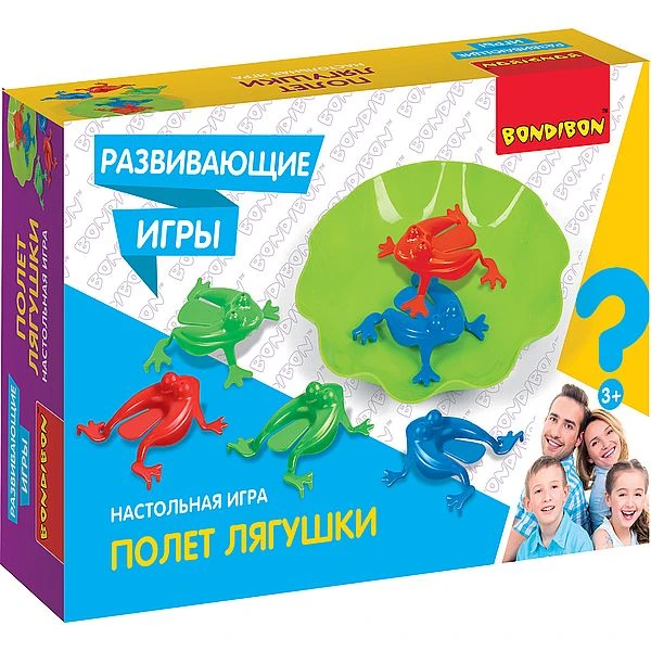 Развивающие настольные игры Bondibon «ПОЛЕТ ЛЯГУШКИ»