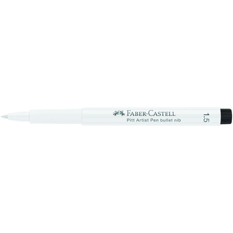 Ручка капиллярная Faber-Castell "Pitt Artist Pen" цвет 101 белый,