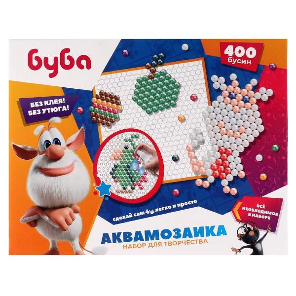 Набор для детского творчества БУБА аквамозаика 400 бусин MultiArt