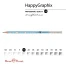 КАРАНДАШ ЧЕРНОГРАФИТОВЫЙ "HappyGraphix" БЕЛЬКИ НВ