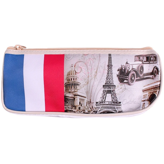 Пенал мягкий тубус "Darvish" ассорти кожзам с рисунком