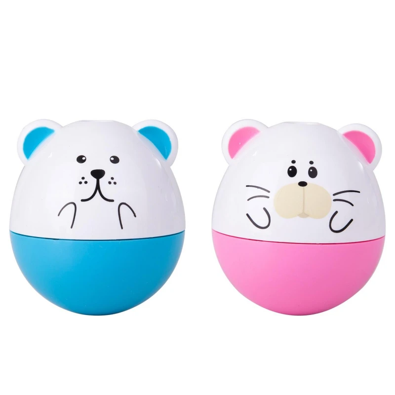 Точилка ручная Deli, 1 отв., с контейнером, пластик, картонная уп., ассорти