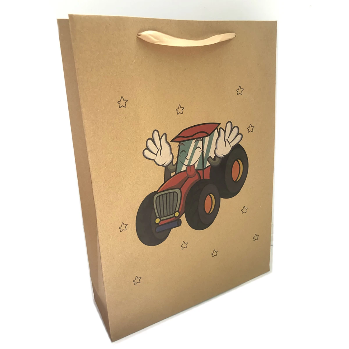 Подарочный пакет большой 32x44x10 крафт Подарочный пакет большой 32x44x10 крафт