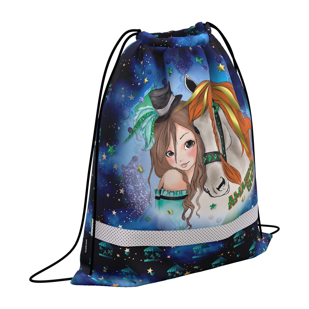 Мешок для обуви ErichKrause® с вентиляцией 500х410мм Magic Lunapark