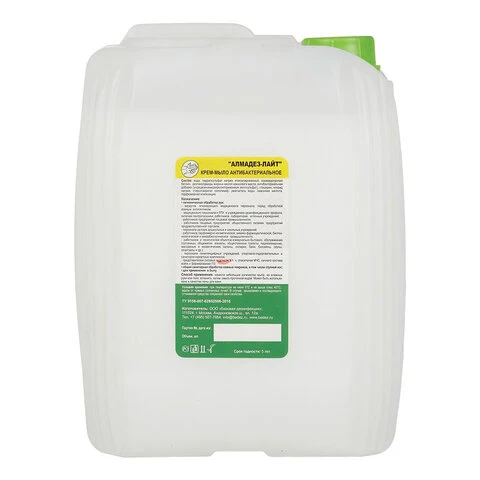 Крем-мыло антибактериальное 5 л АЛМАДЕЗ-ЛАЙТ, с пролонгированным антимикробным