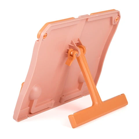Подставка для книг ЮНЛАНДИЯ, регулируемый наклон, прочный ABC-пластик, розовая, Подставка для книг ЮНЛАНДИЯ, регулируемый наклон, прочный ABC-пластик, розовая,
