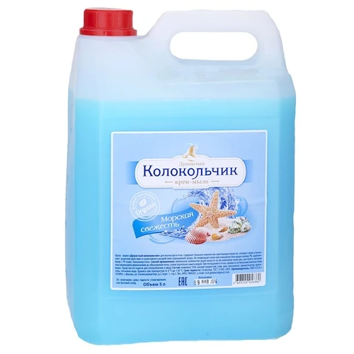 Жидкое крем-мыло Колокольчик Морская свежесть, канистра, 5 л