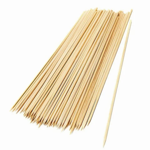 Шампуры для шашлыка деревянные 300 мм, 100 штук, БЕЛЫЙ АИСТ, берёза, 607572