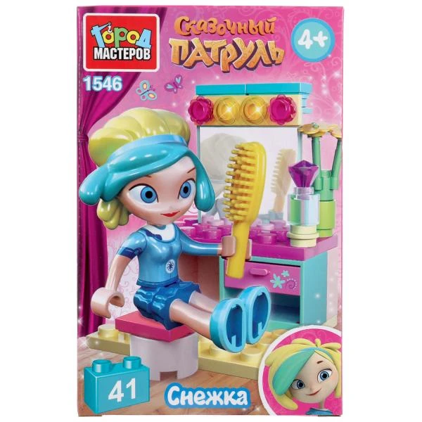 СКАЗОЧНЫЙ ПАТРУЛЬ конструктор Снежка за туалетным столиком, 41дет. в кор. Город