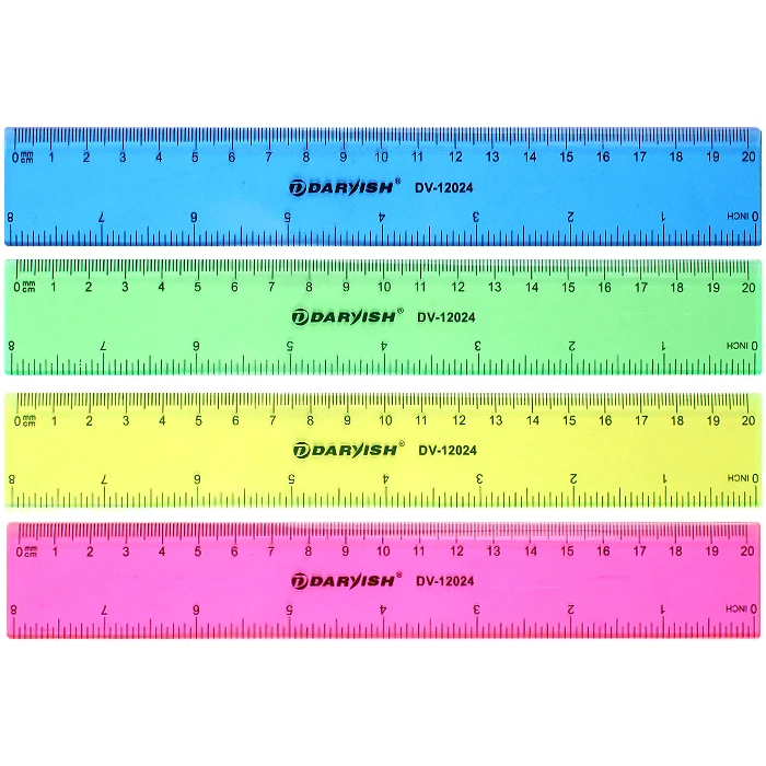 Линейка 20см пластиковая ассорти Линейка 20см пластиковая ассорти