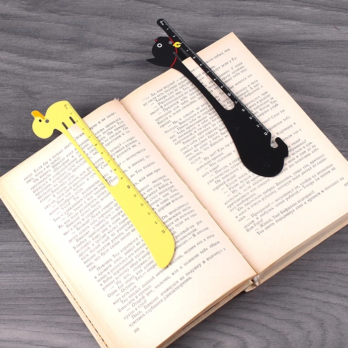 Линейка-закладка 12см металлическая ассорти Линейка-закладка 12см металлическая ассорти