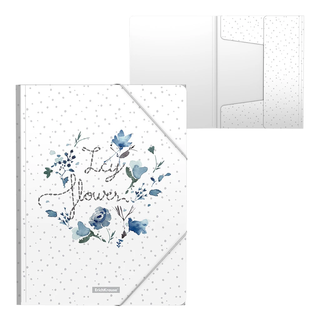 Папка на резинках пластиковая ErichKrause® Frozen Beauty, A4 (в пакете по 4 шт.)