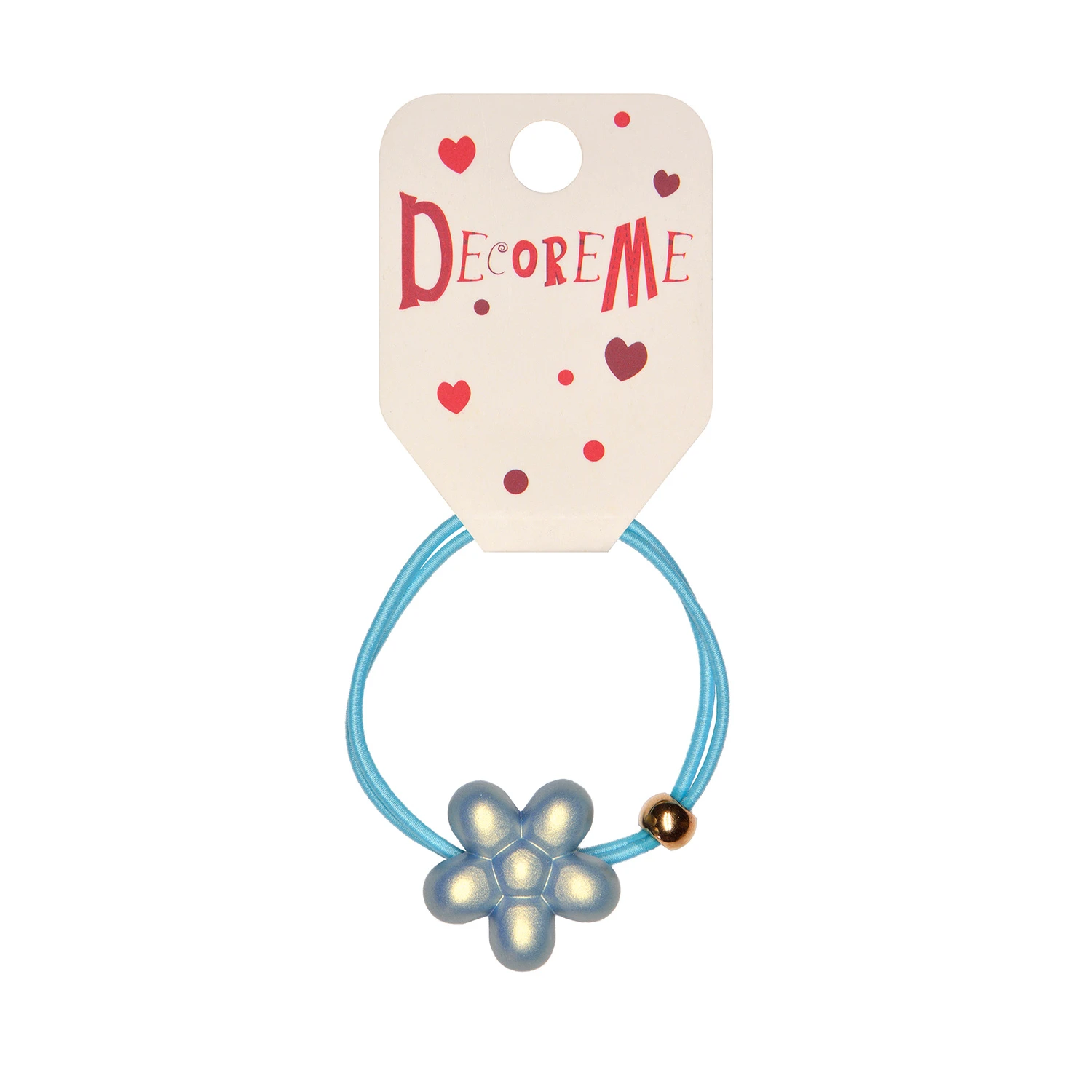 РЕЗИНКА ДЛЯ ВОЛОС "МОРОЗНЫЙ ЦВЕТОК" 1 ШТ, 4 ЦВЕТА