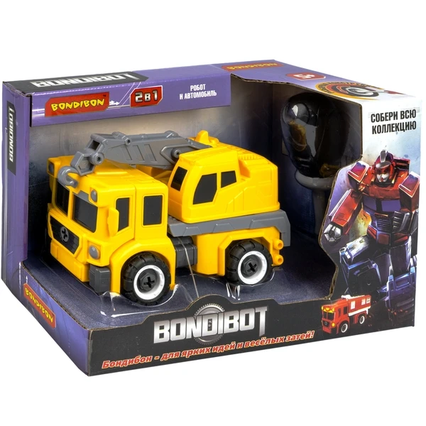 Трансформер-конструктор с отверткой, 2 в 1 BONDIBOT Bondibon,