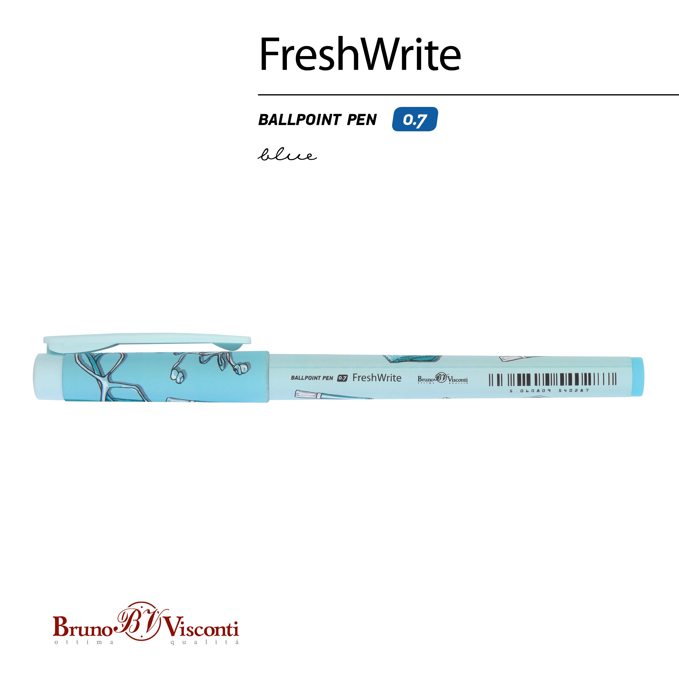 РУЧКА "FreshWrite. Life Style. Blue dream" ШАРИКОВАЯ 0.7 ММ, СИНЯЯ РУЧКА "FreshWrite. Life Style. Blue dream" ШАРИКОВАЯ 0.7 ММ, СИНЯЯ