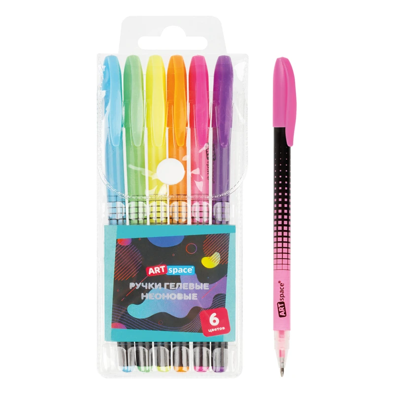 Набор гелевых ручек ArtSpace "Abstraction" 6шт., 06цв., 1,0мм,
