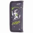 Пенал ЮНЛАНДИЯ, 2 отделения, полиэстер, "Cosmonaut", серый, 21х6х9 см,
