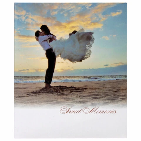 Фотоальбом BRAUBERG "Влюбленные у моря" на 304 фото 10х15см, твердая