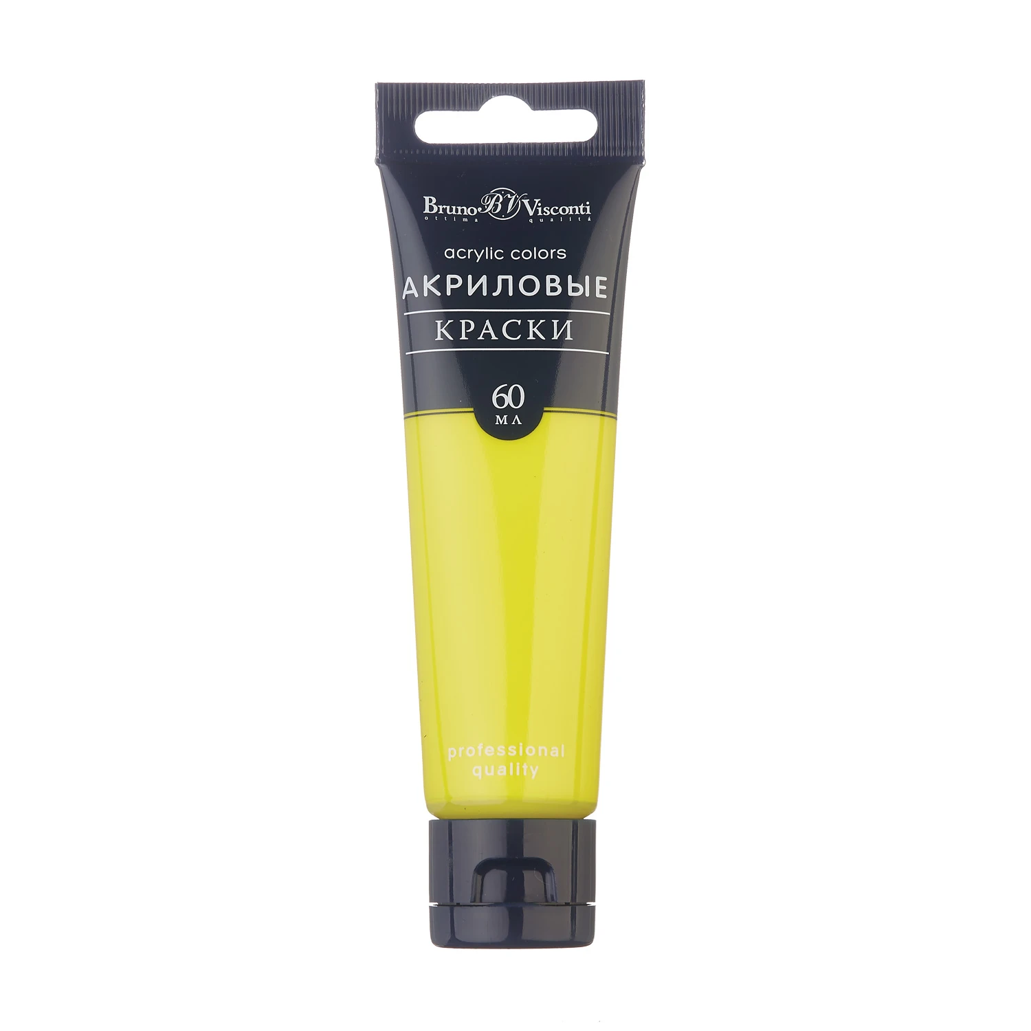 АКРИЛОВАЯ КРАСКА, ЛИМОННО-ЖЕЛТАЯ, 60 МЛ