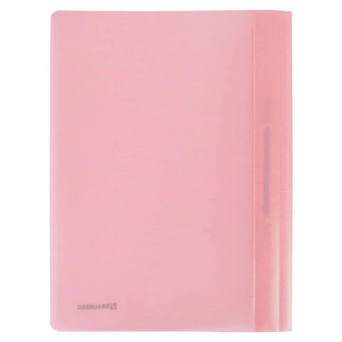 Скоросшиватель пластиковый BRAUBERG "Pastel" А4, 130/180 мкм, Скоросшиватель пластиковый BRAUBERG "Pastel" А4, 130/180 мкм,