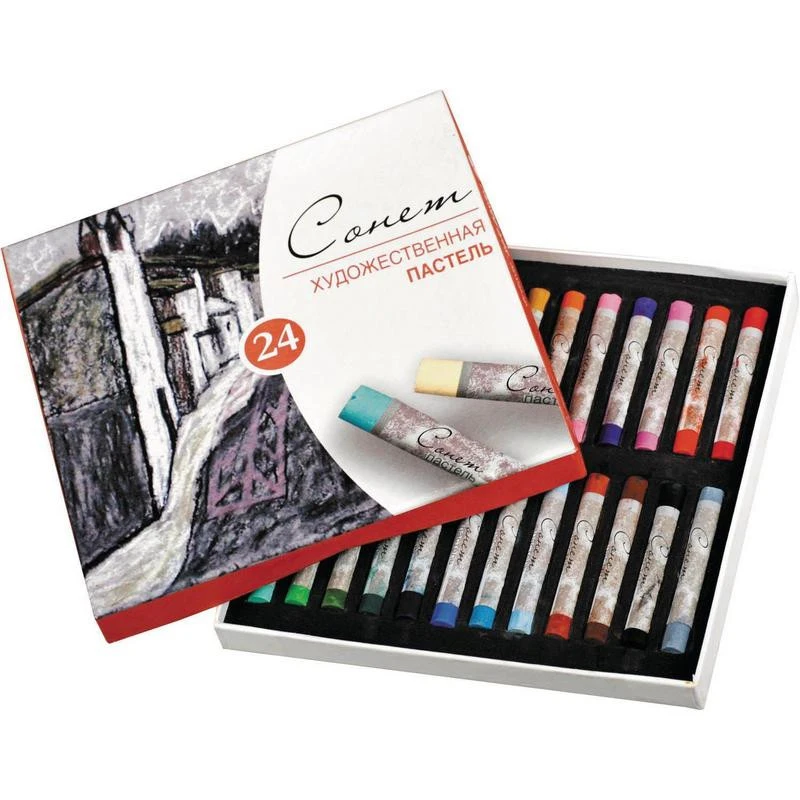 Пастель Сонет 24цв сухая 7141224