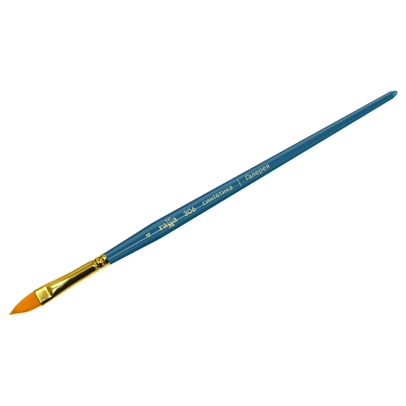 Кисть художественная синтетика Гамма "Галерея", плоскоовальная Кисть художественная синтетика Гамма "Галерея", плоскоовальная