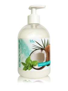 Iris МЫЛО жидкое КОКОСОВОЕ "Лемонграсс и мята" 500мл/8шт фл-н/дозат