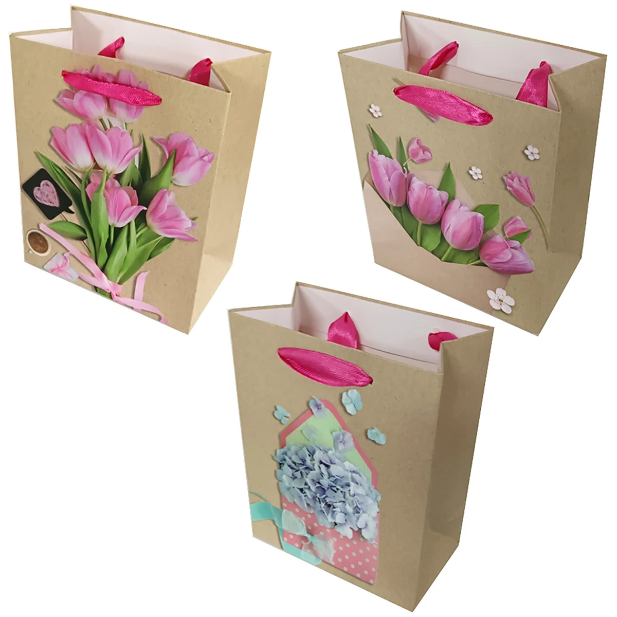 Подарочный пакет маленький 11.1X13.7X6.2 см, ламинированный