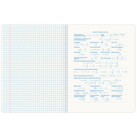 Тетрадь предметная со справочным материалом ORIGINAL 48 л., TWIN лак, ФИЗИКА,