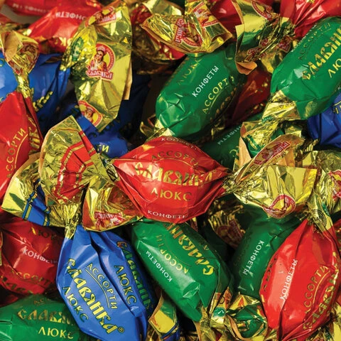 Конфеты шоколадные СЛАВЯНКА "Ассорти Славянка Люкс", с оригинальными Конфеты шоколадные СЛАВЯНКА "Ассорти Славянка Люкс", с оригинальными